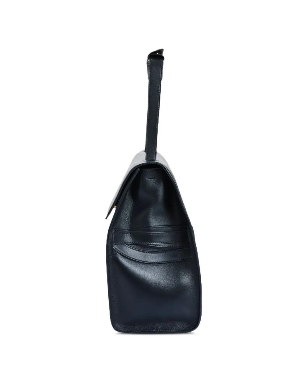 Moschino Black Large Tie Me Embossed Shoulder Bag