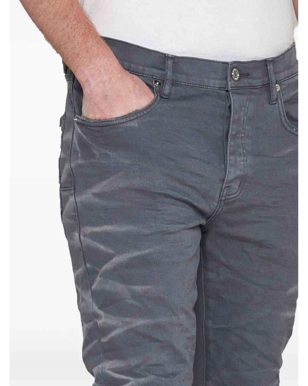 Purple Brand Blue Charcoal Faded Side Seam for men