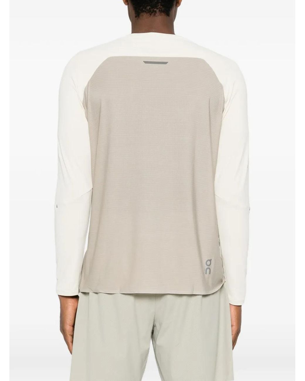 On Shoes White T-Shirt De Performance À Manches Lgues for men