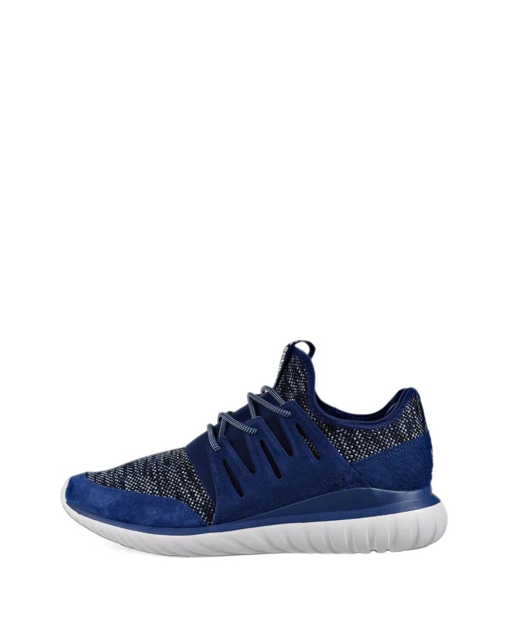 Adidas Blue Tubular Radial Lace-Up Sneakers