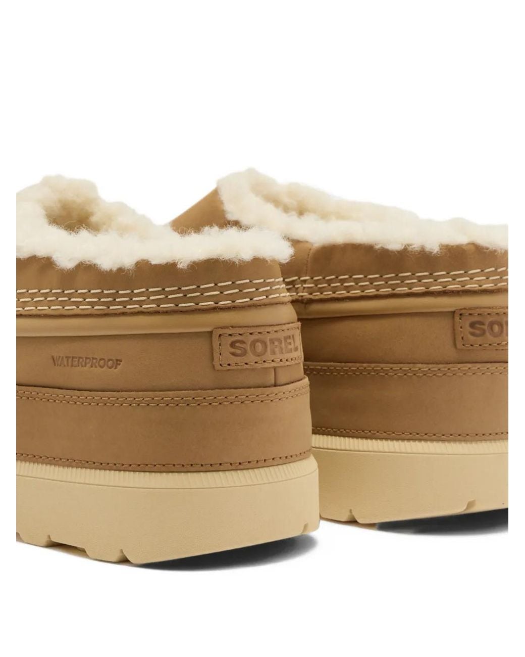 Sorel Brown Suede Flat Mules