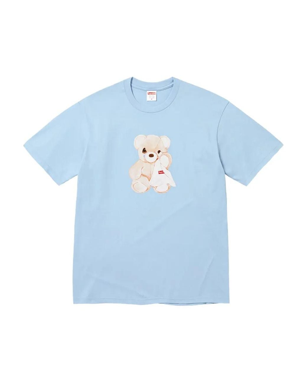 Supreme Blue Bear-Print T-Shirt for men