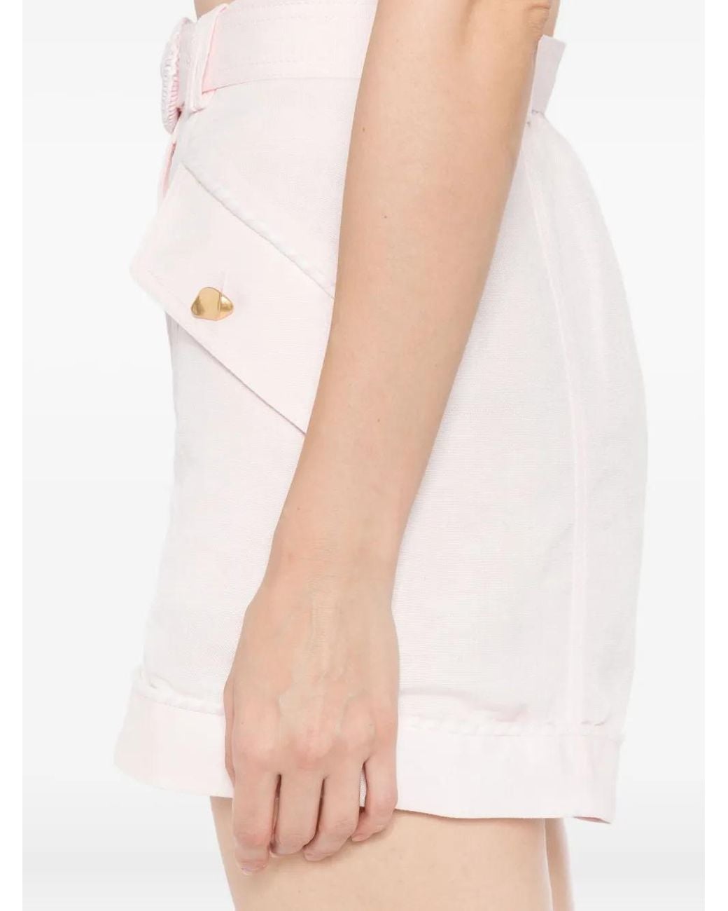 Aje. White Auden Shorts