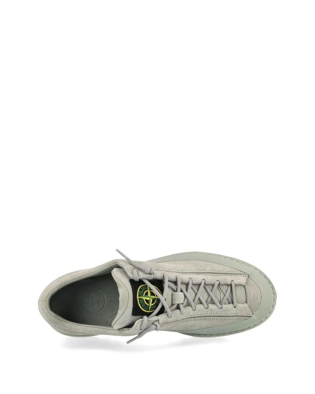 Stone Island Gray Suede Lace-Up Boots for men
