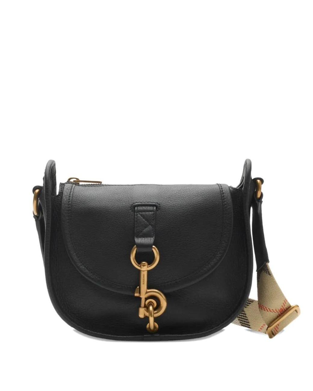 Burberry Black Mini B Clip Messenger Bag