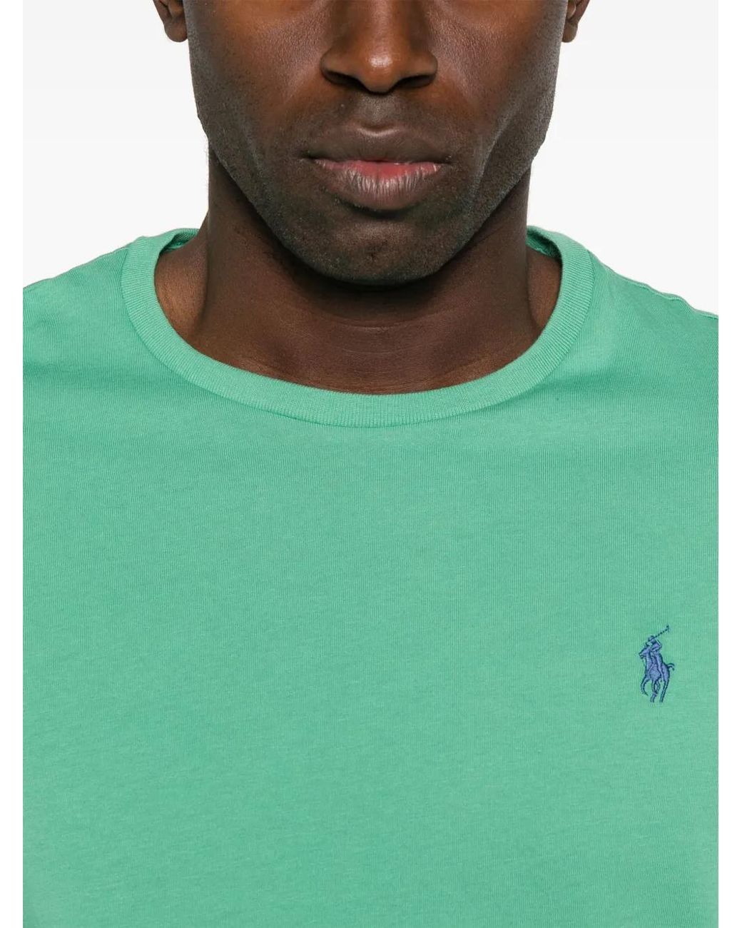 Polo Ralph Lauren Green Custom Slim Fit T-Shirt for men