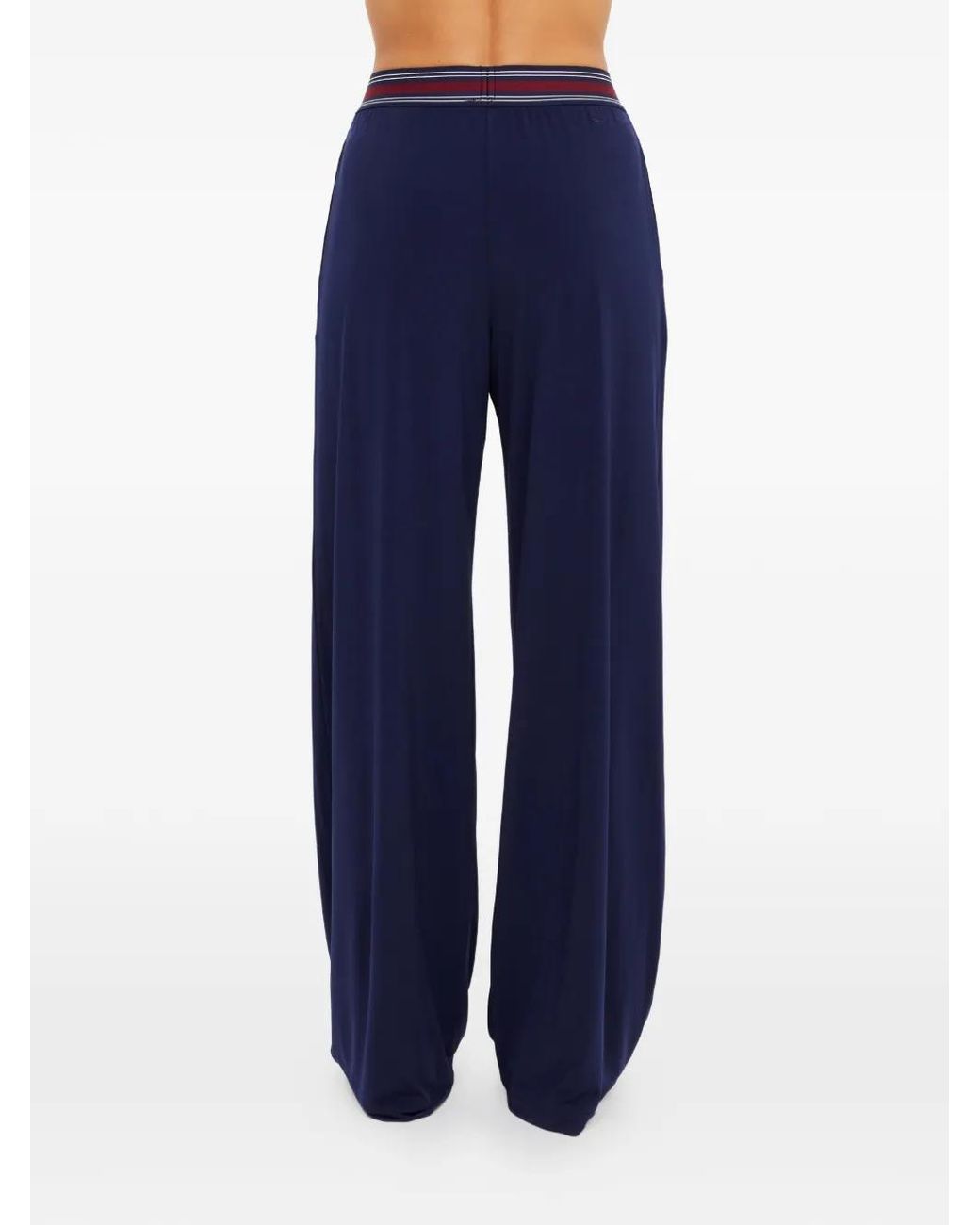 The Upside Blue Harlan Wide-Leg Trousers