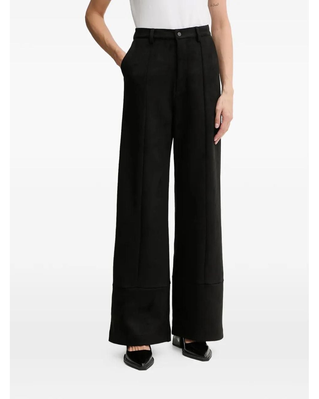 Bardot Black Marlowe Wide-Leg Trousers