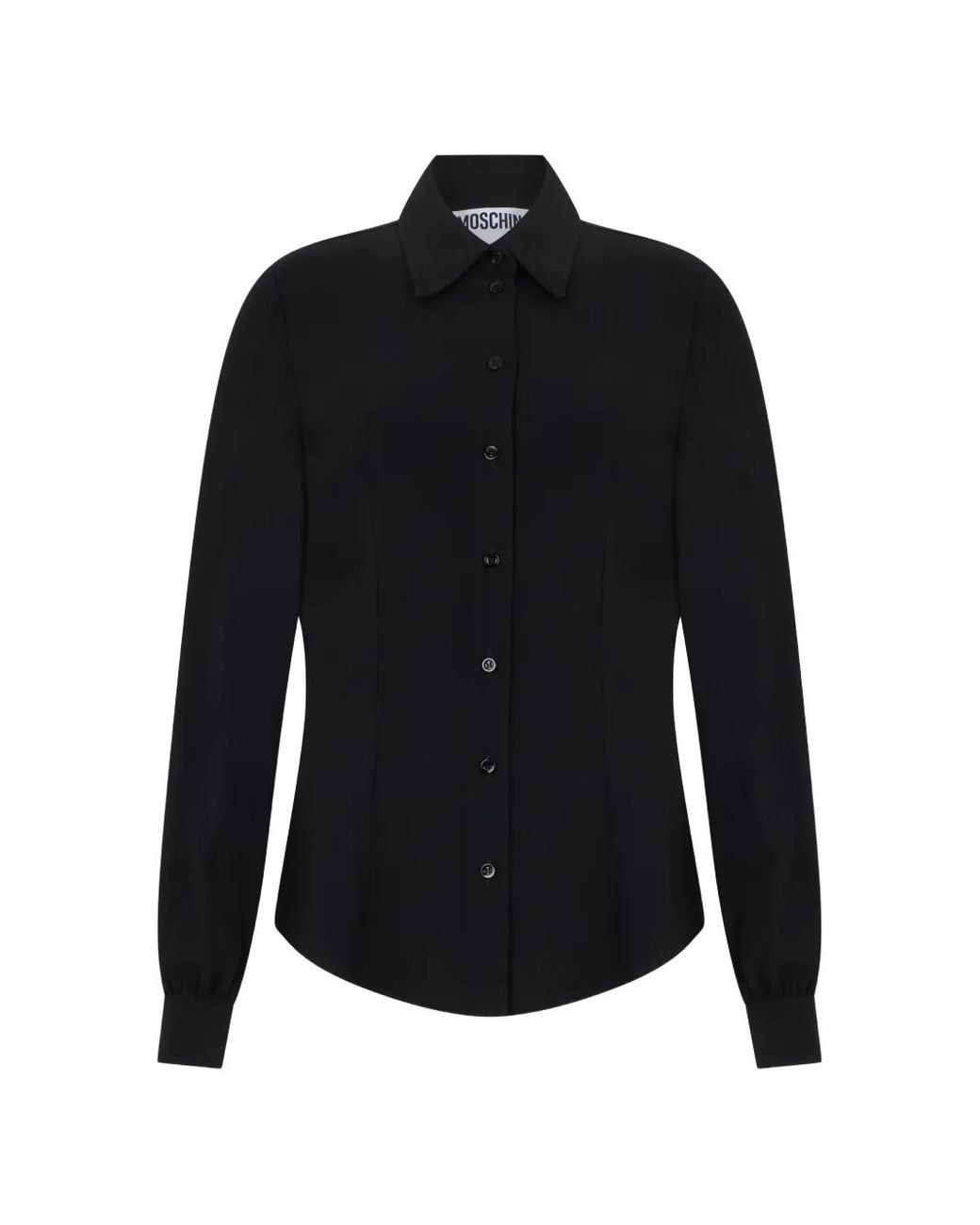 Moschino Black Button-Up Long-Sleeve Shirt