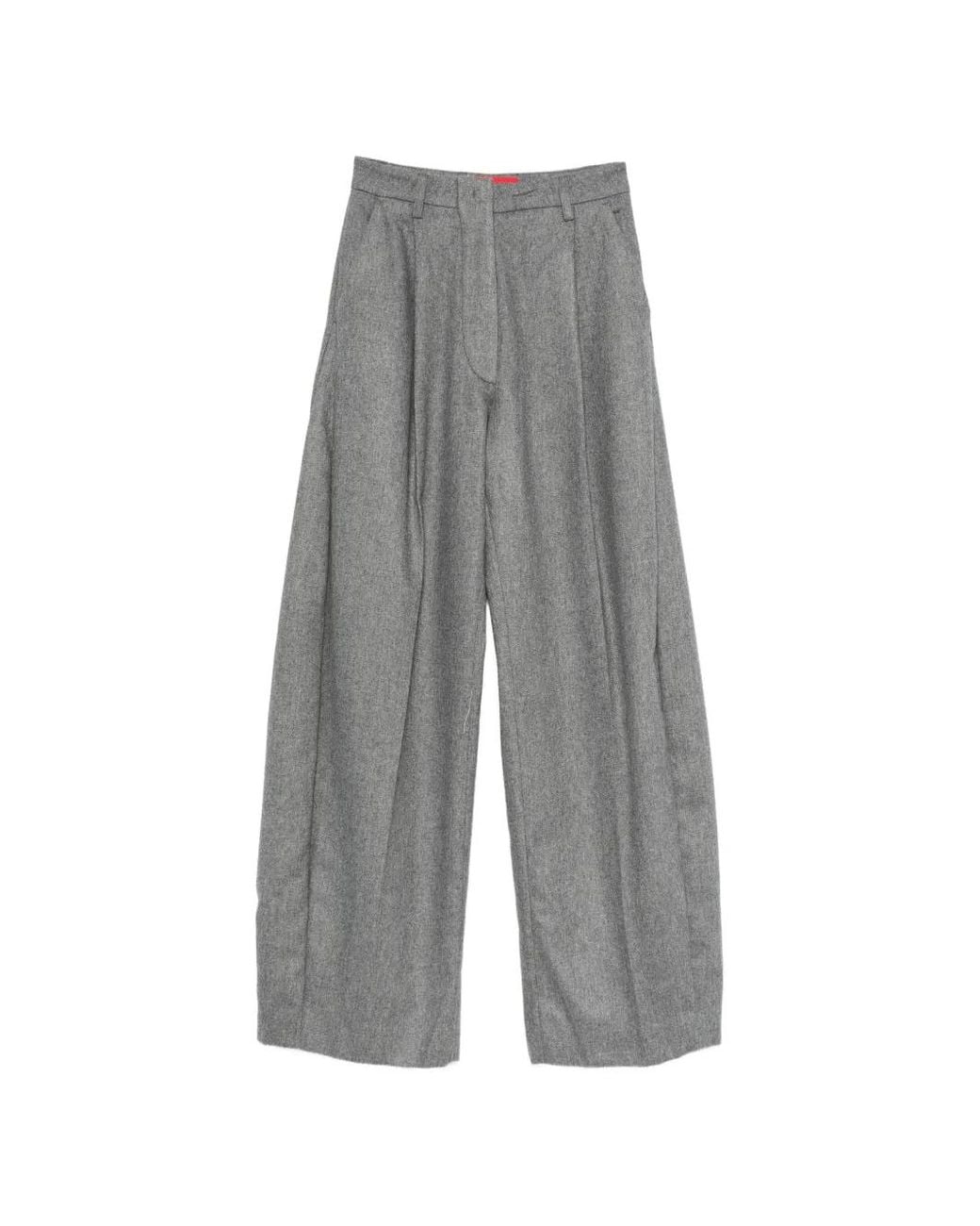 Thelatest Gray E-Billie Pleated Trousers
