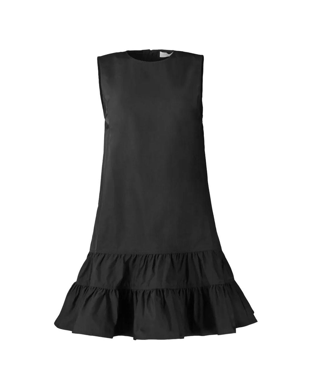 Ulla Johnson Black Cecily Ruffled Mini Dress