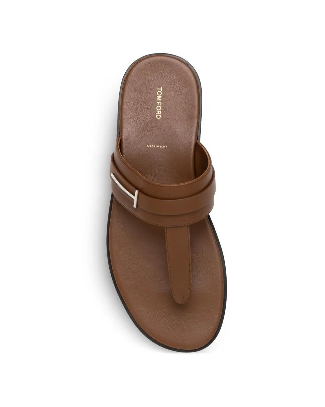 Tom Ford Flip-Flops Mit Logo in Brown für Herren