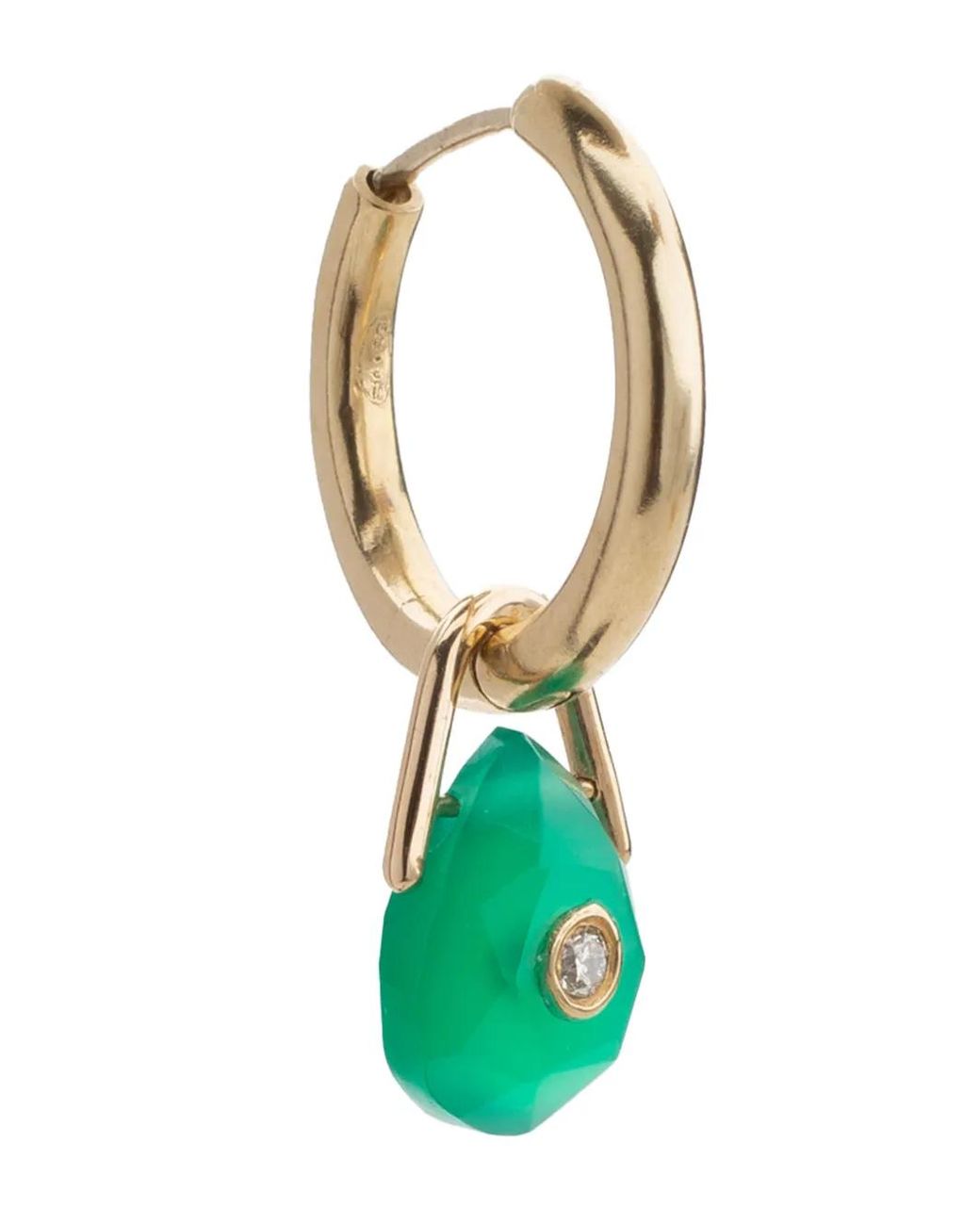 Pascale Monvoisin Green 9Kt Orso Onyx Earring