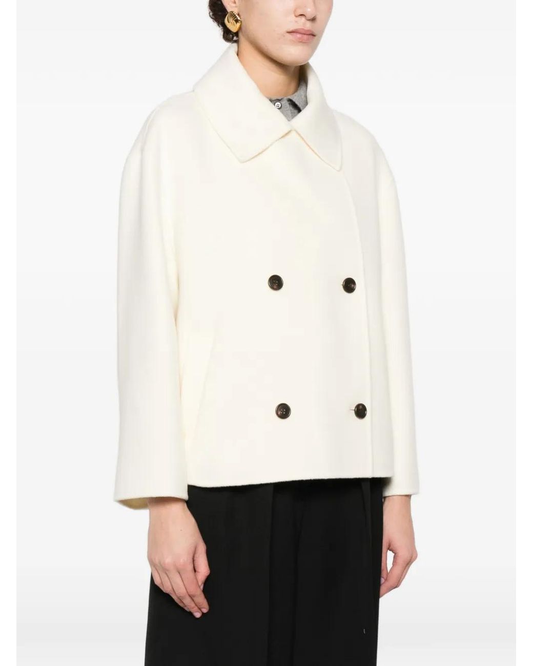 Arma Natural Buttoned Jacket