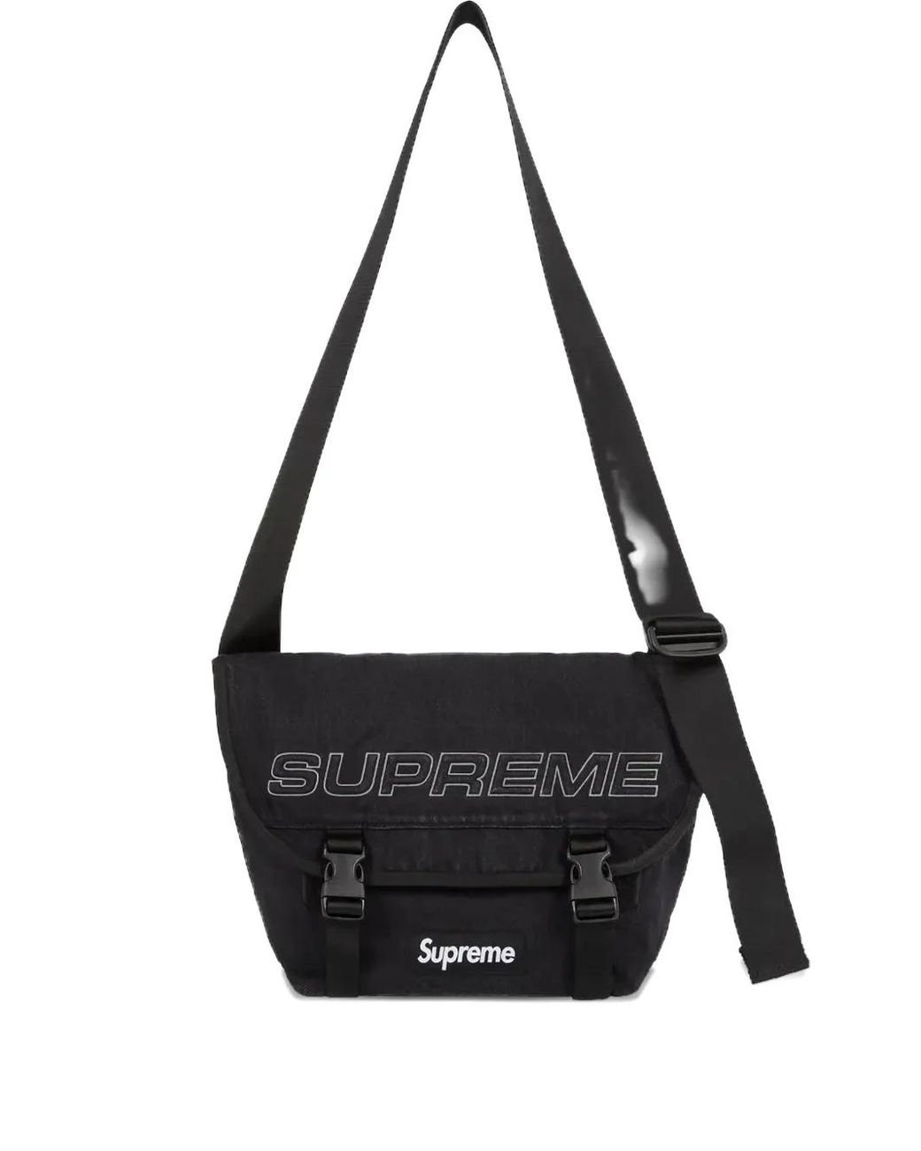 Supreme Denim Shoulder Bag in Black for Men | Lyst