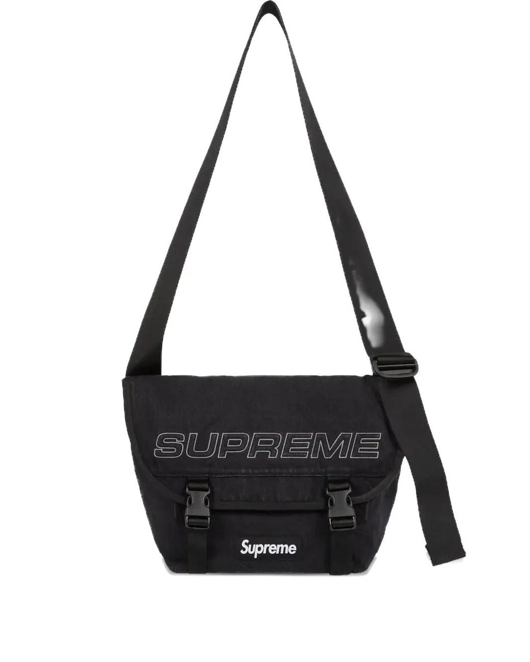 Supreme Denim Shoulder Bag in Black for Men | Lyst