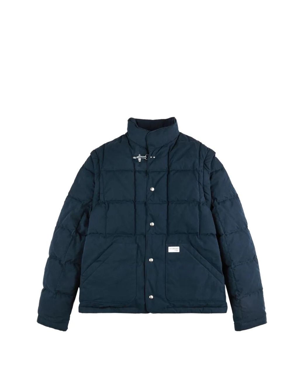Fay Blue Quilted Lobster-Clasp Jacket for men
