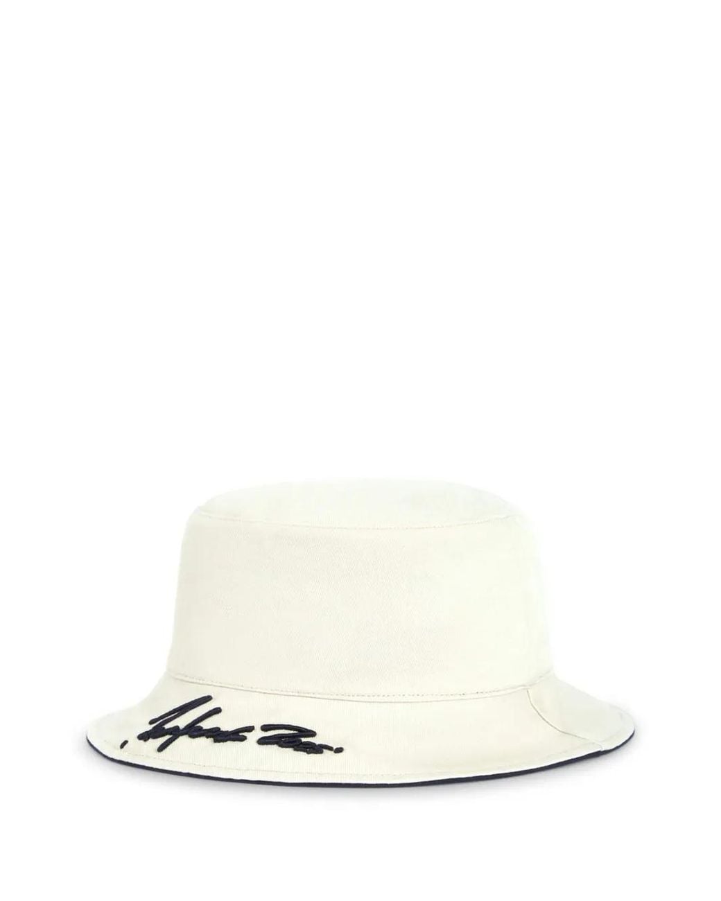 KENZO Black Logo-Patch Bucket Hat for men