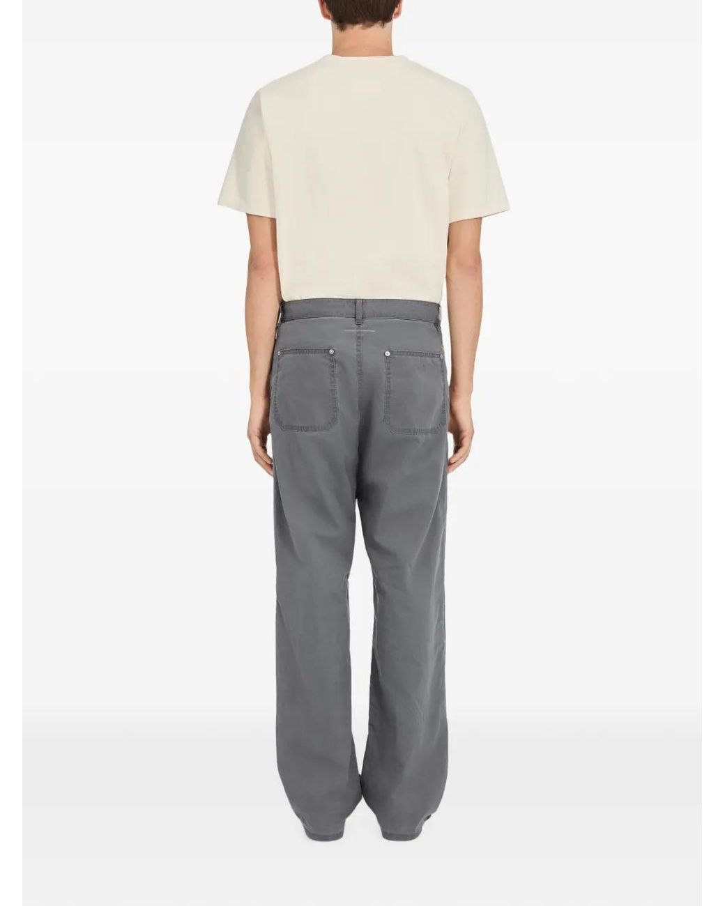 MM6 by Maison Margiela Gray Workwear Trousers for men