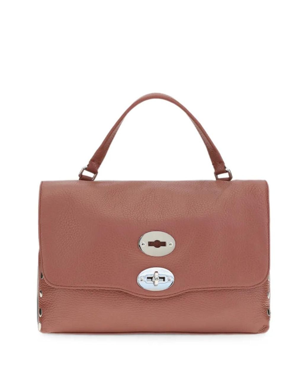 Zanellato Brown Small Postina Daily Leather Satchel
