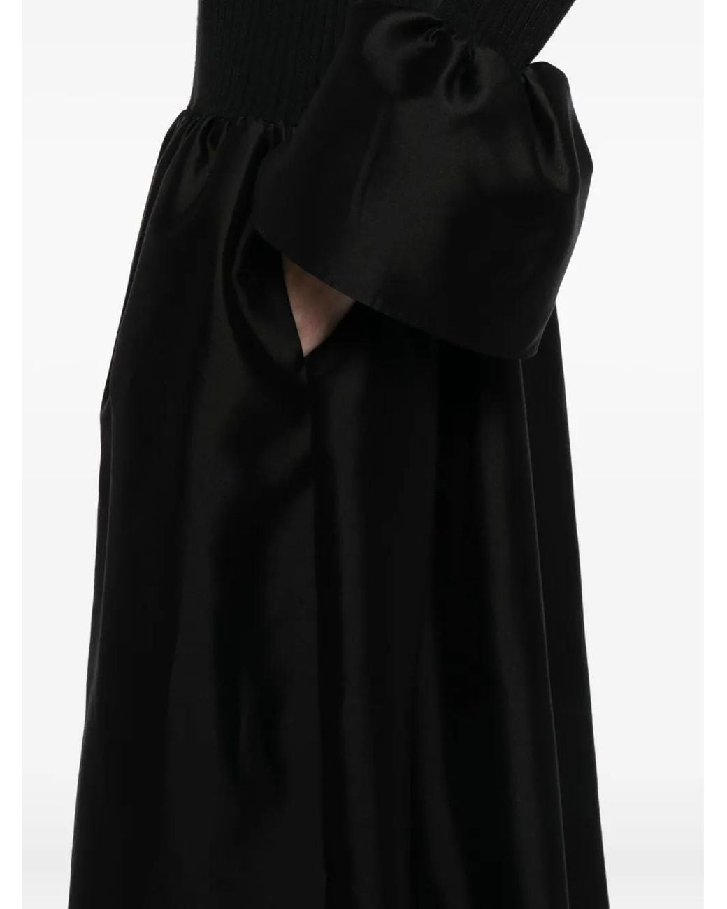 Cynthia Rowley Black Flared-Sleeves Dress