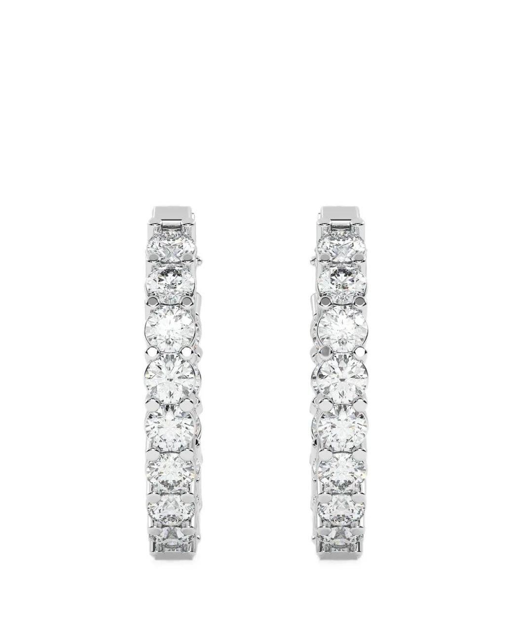 Diamond Essentials White Diamond Hoop Earrings