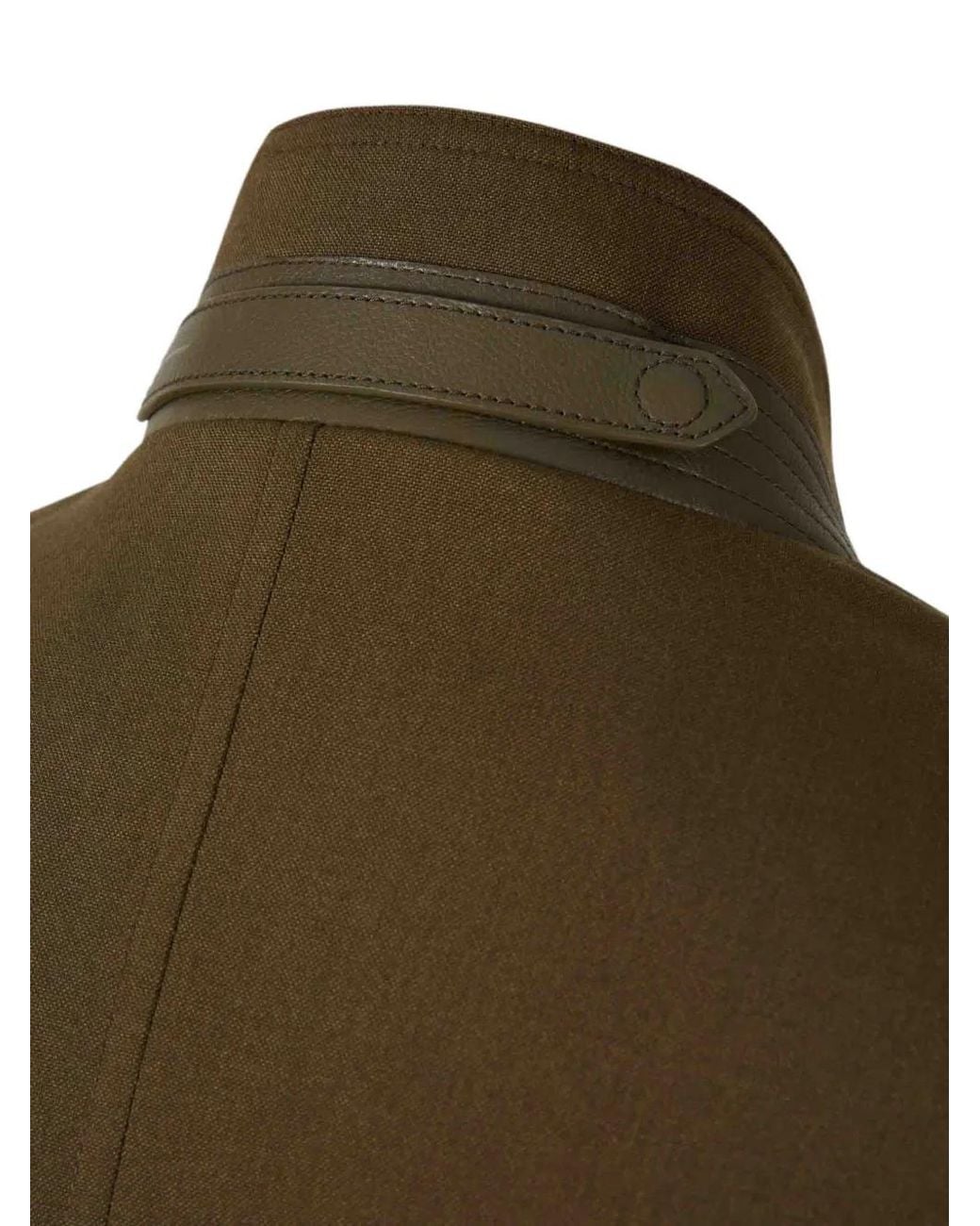 Tom Ford Green Wool Cashmere Silk Reps Harrington Jacket for men