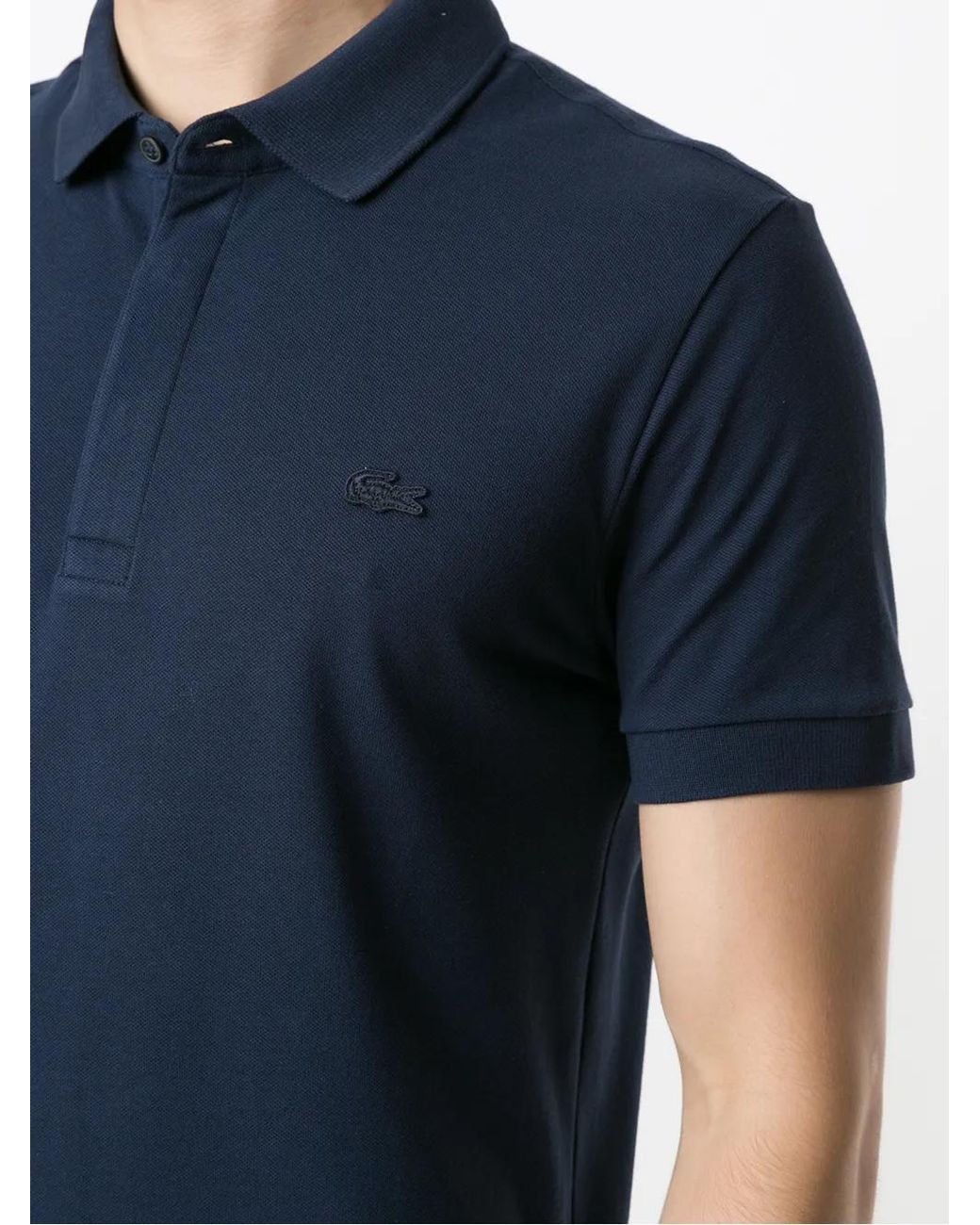 Lacoste Blue Logo Patch Polo Shirt for men