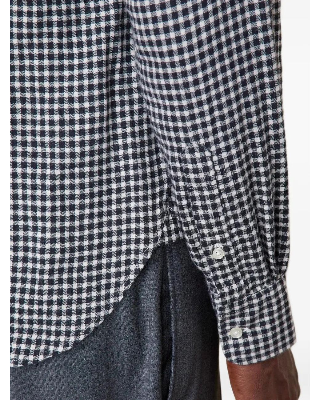 Officine Generale Blue Chemise Lipp En Soie for men