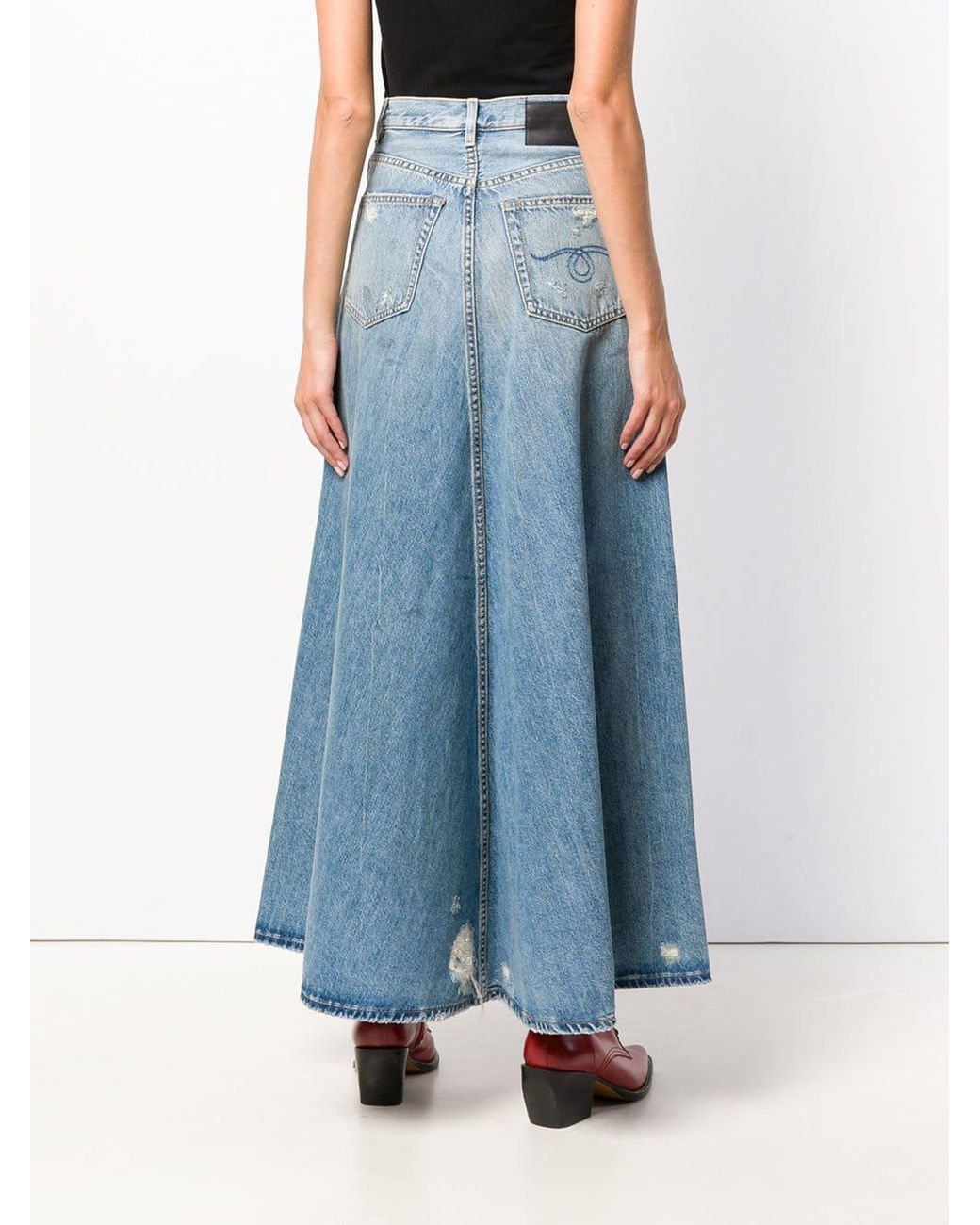 jeans with skirt attached