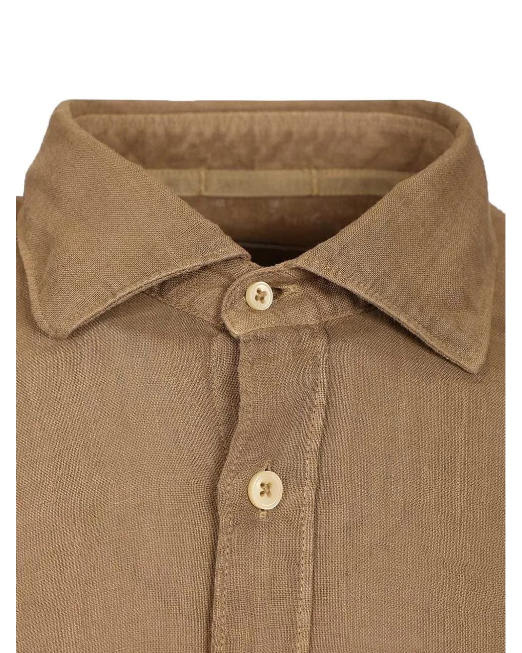 Al Duca D'aosta Natural Linen Shirt for men