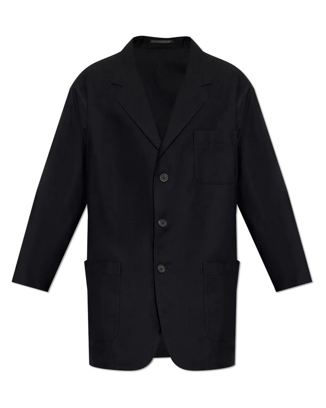 Yohji Yamamoto Blue Single-Breasted Blazer for men