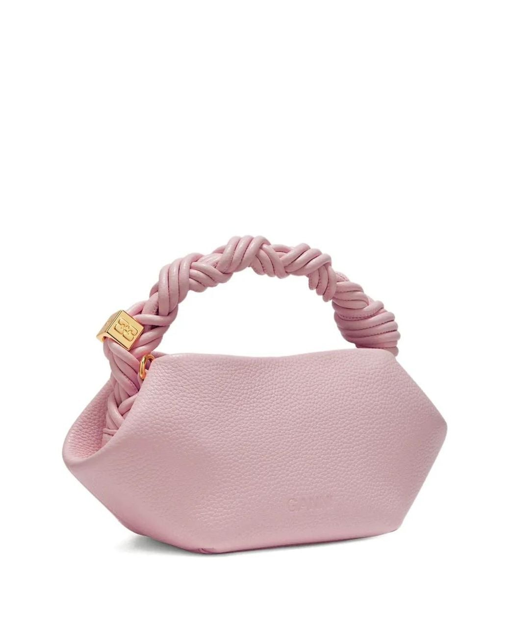 Ganni Pink Grained Mini Bou Bag