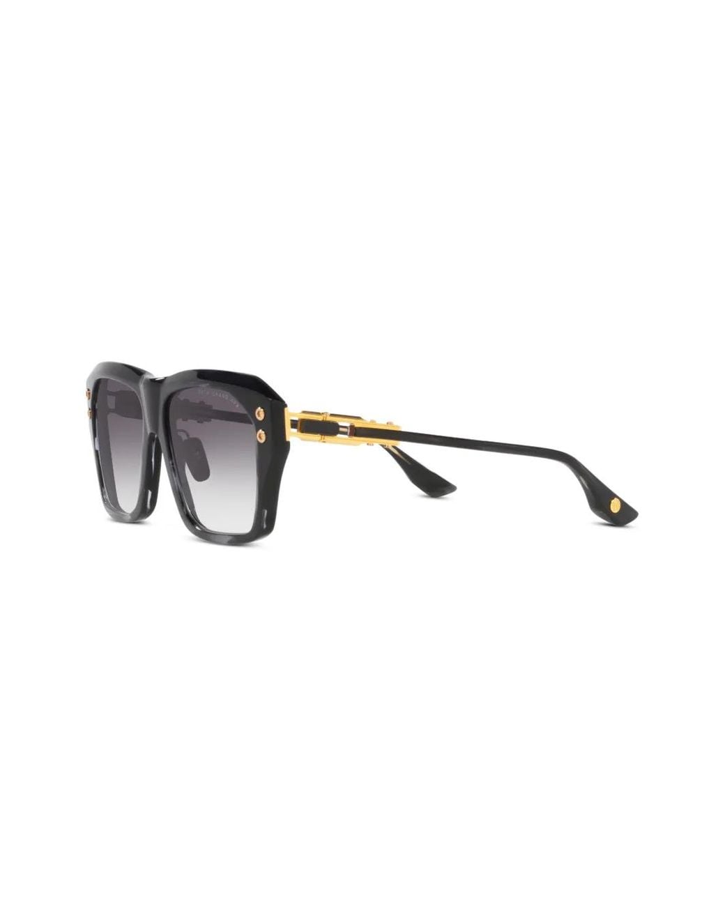 Dita Eyewear Black Square Frame Sunglasses for men
