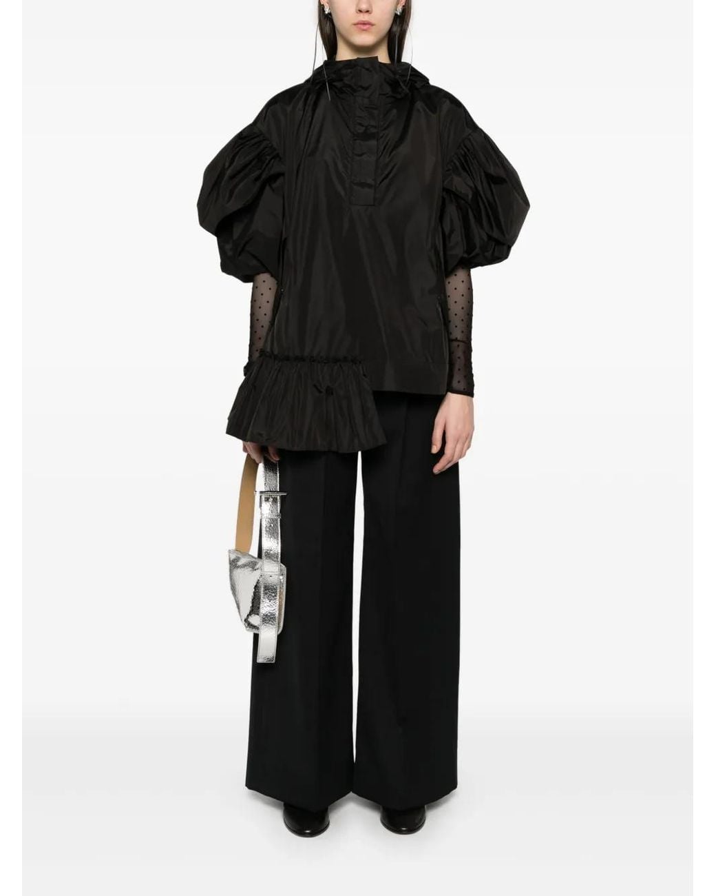 Simone Rocha Black Ruffled Top