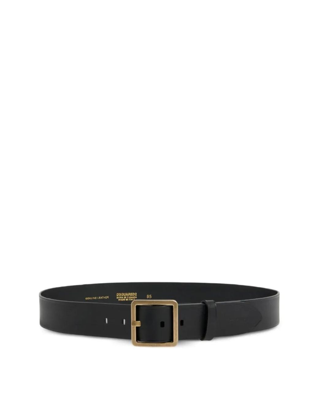 DSquared² Black Twin-Buckle Belt