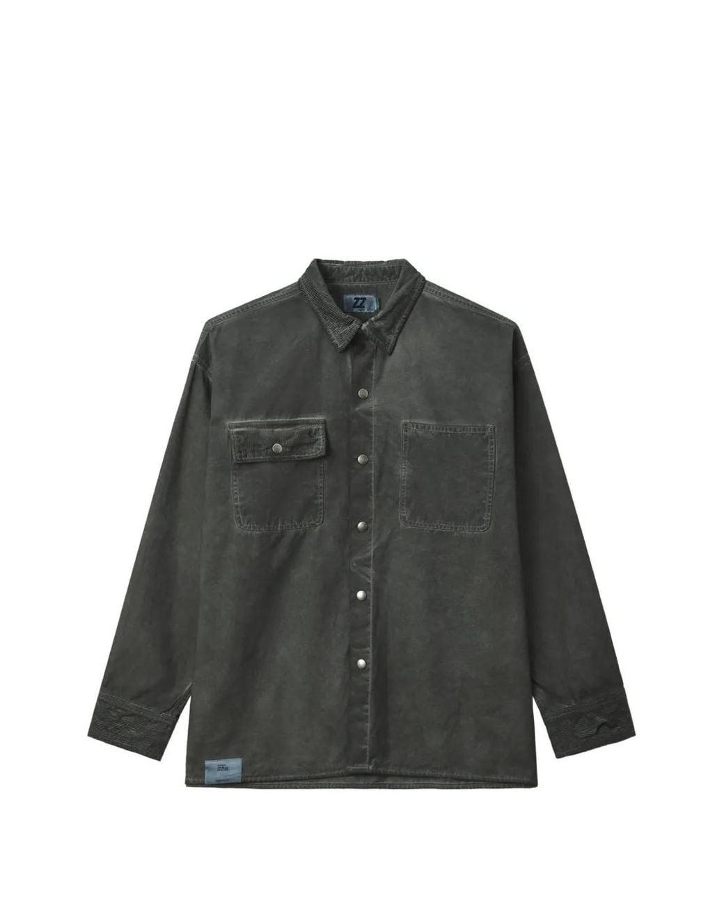 Izzue Gray Long-Sleeved Shirt for men