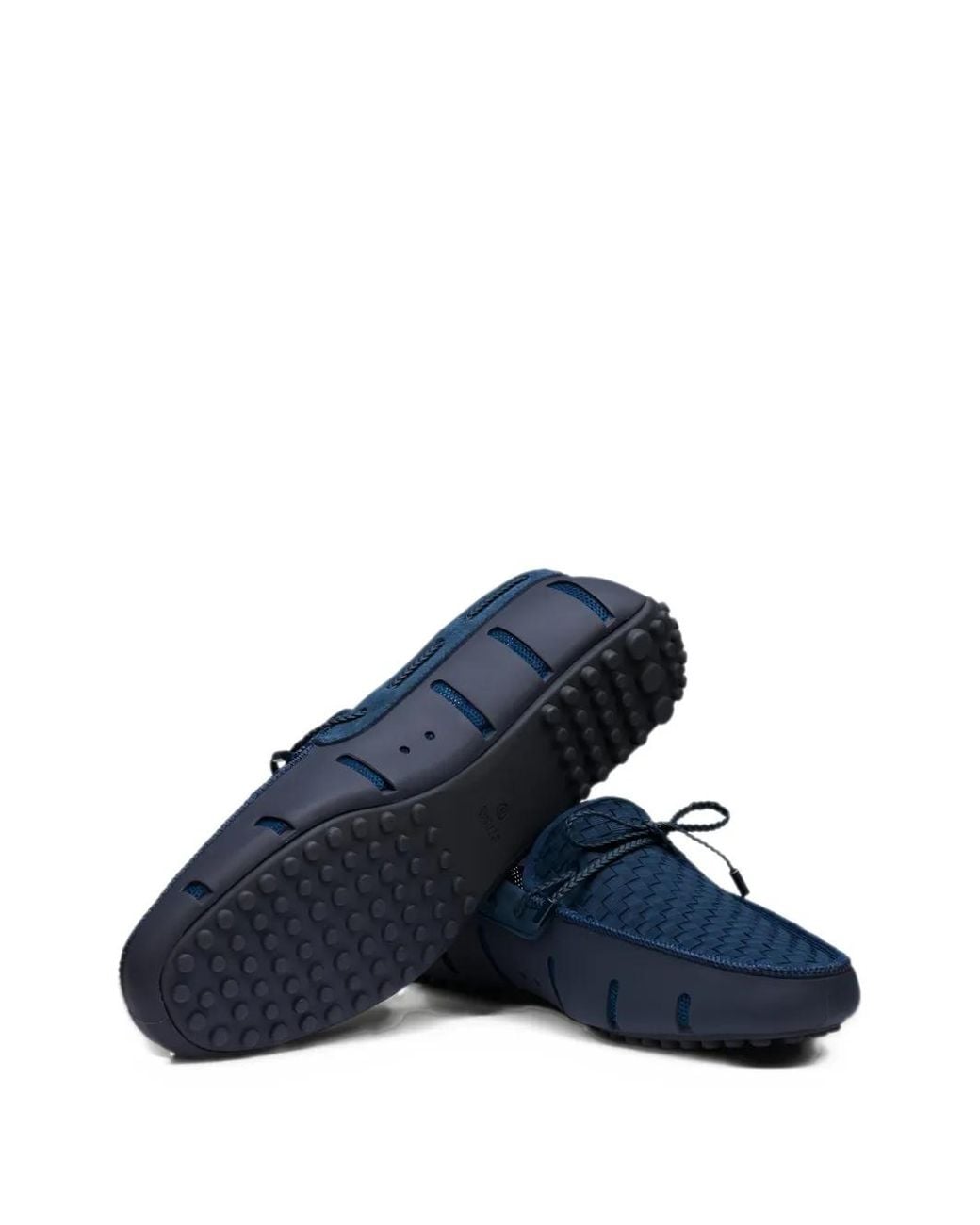 Swims Blue Braided Woven Loafers for men