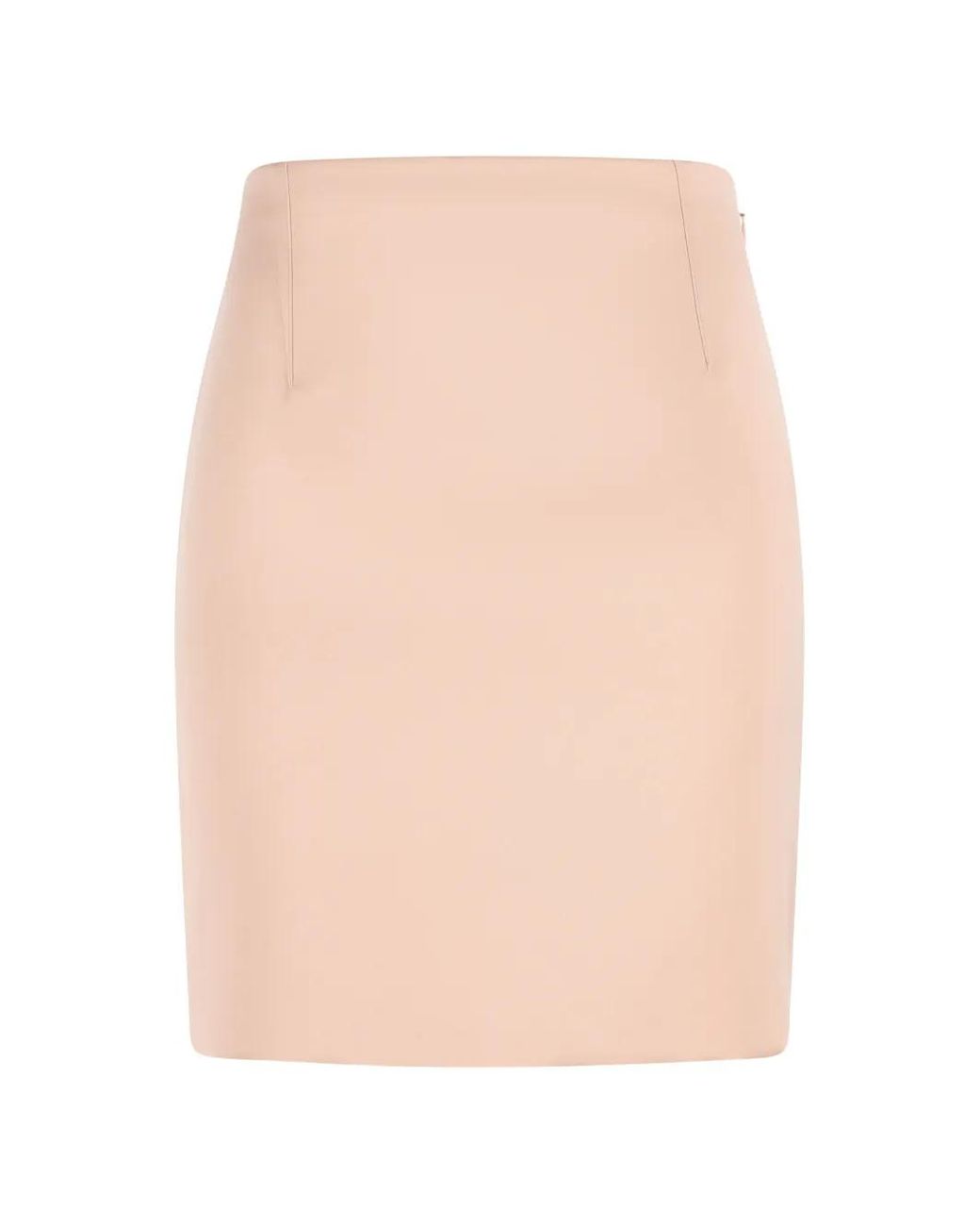 Chloé Natural Vertical Stitching Mini Skirt