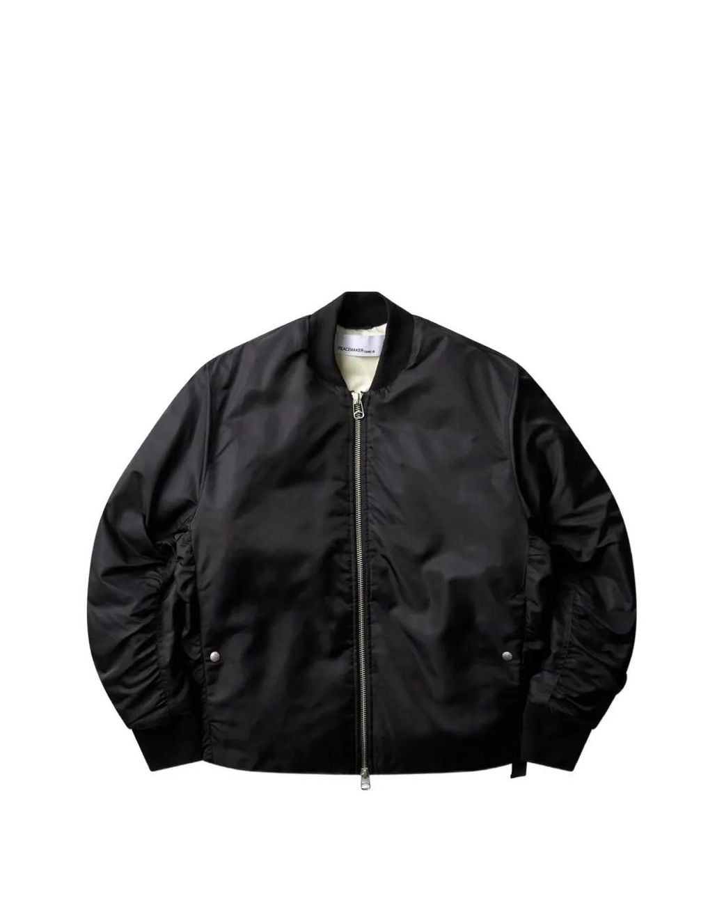 Peacemaker Oamc Black Embroidered Bomber Jacket for men