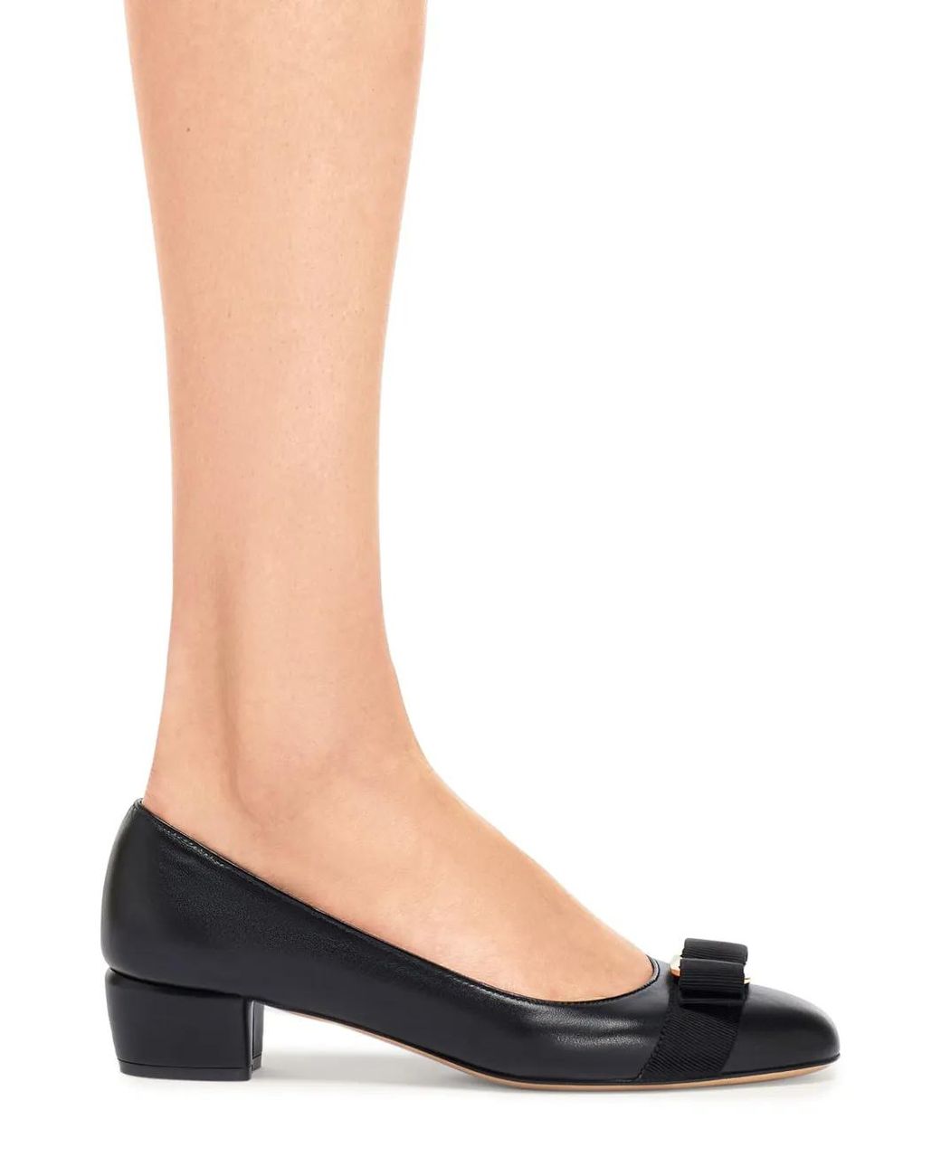 Ferragamo Black Vara Pumps 30Mm