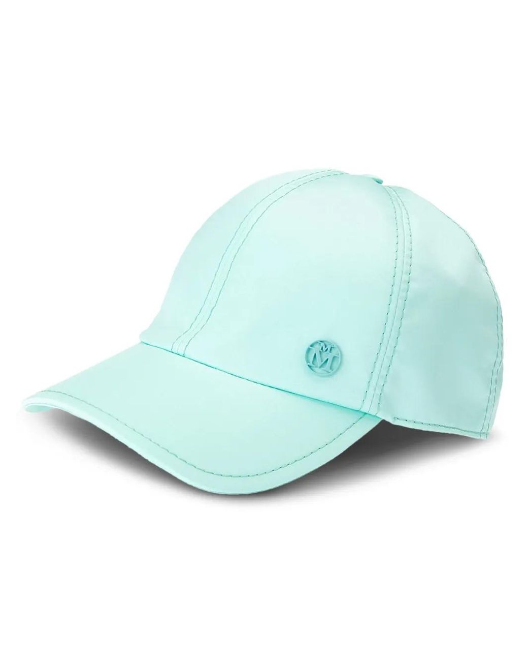 Maison Michel Blue Tiger Cotton Cap
