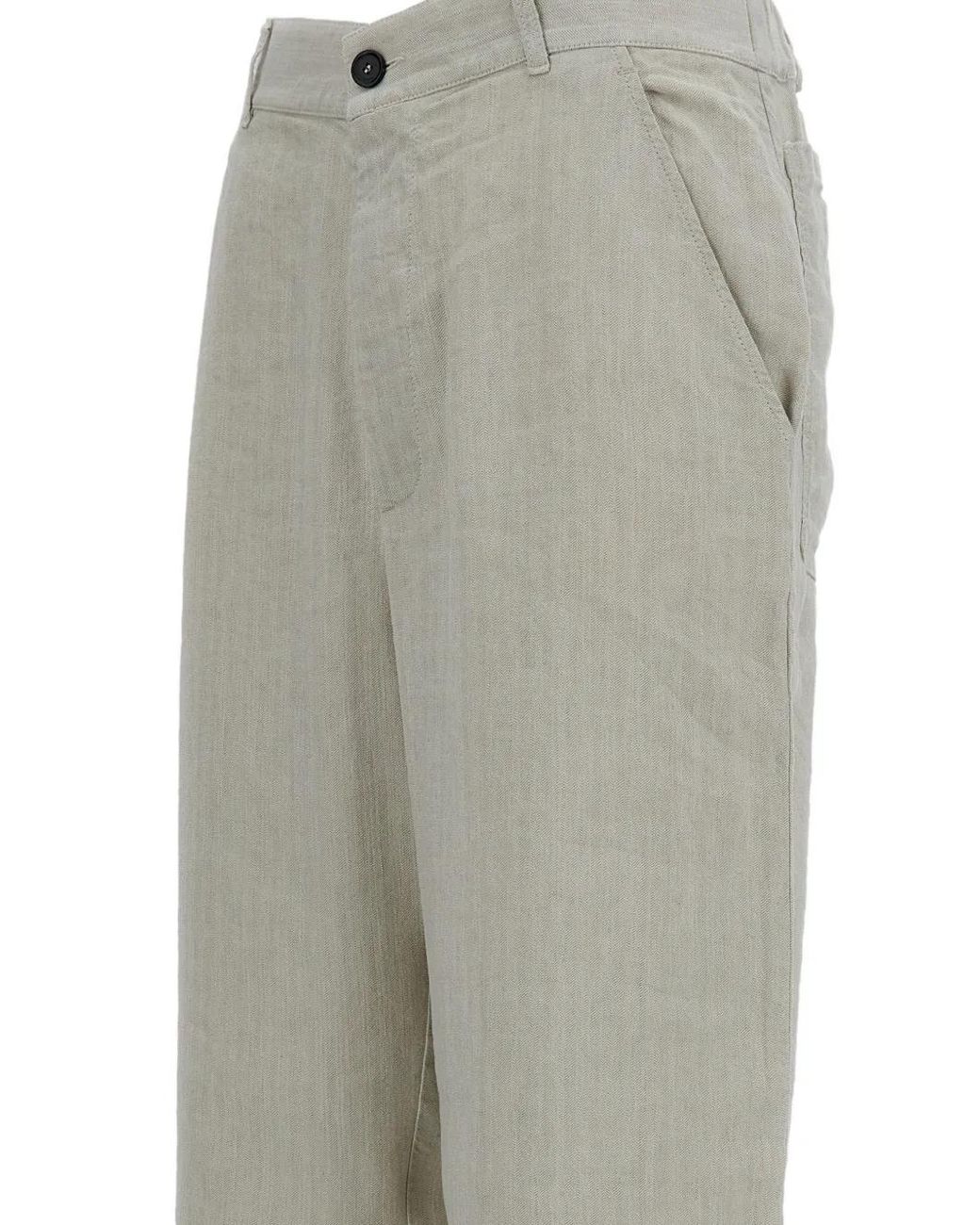 Barena Gray Buttoned Trousers