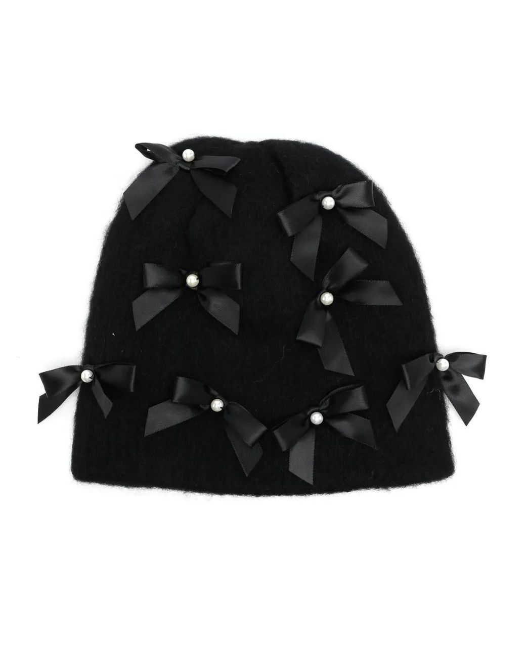 Jennifer Behr Black Bow Beanie