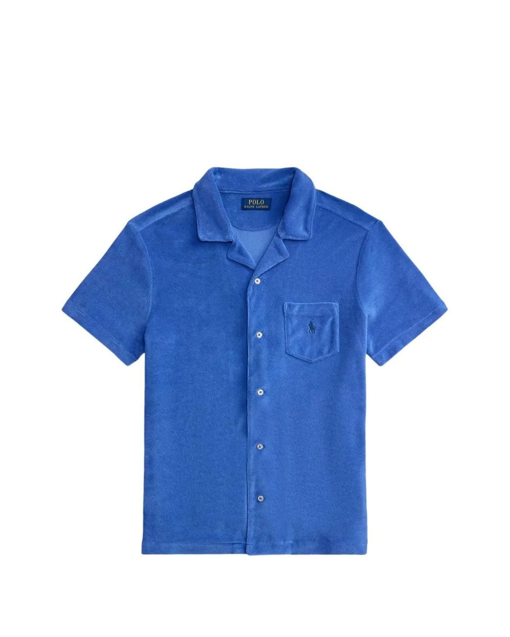 Polo Ralph Lauren Blue Chemise Boutonnée À Poche Poitrine for men