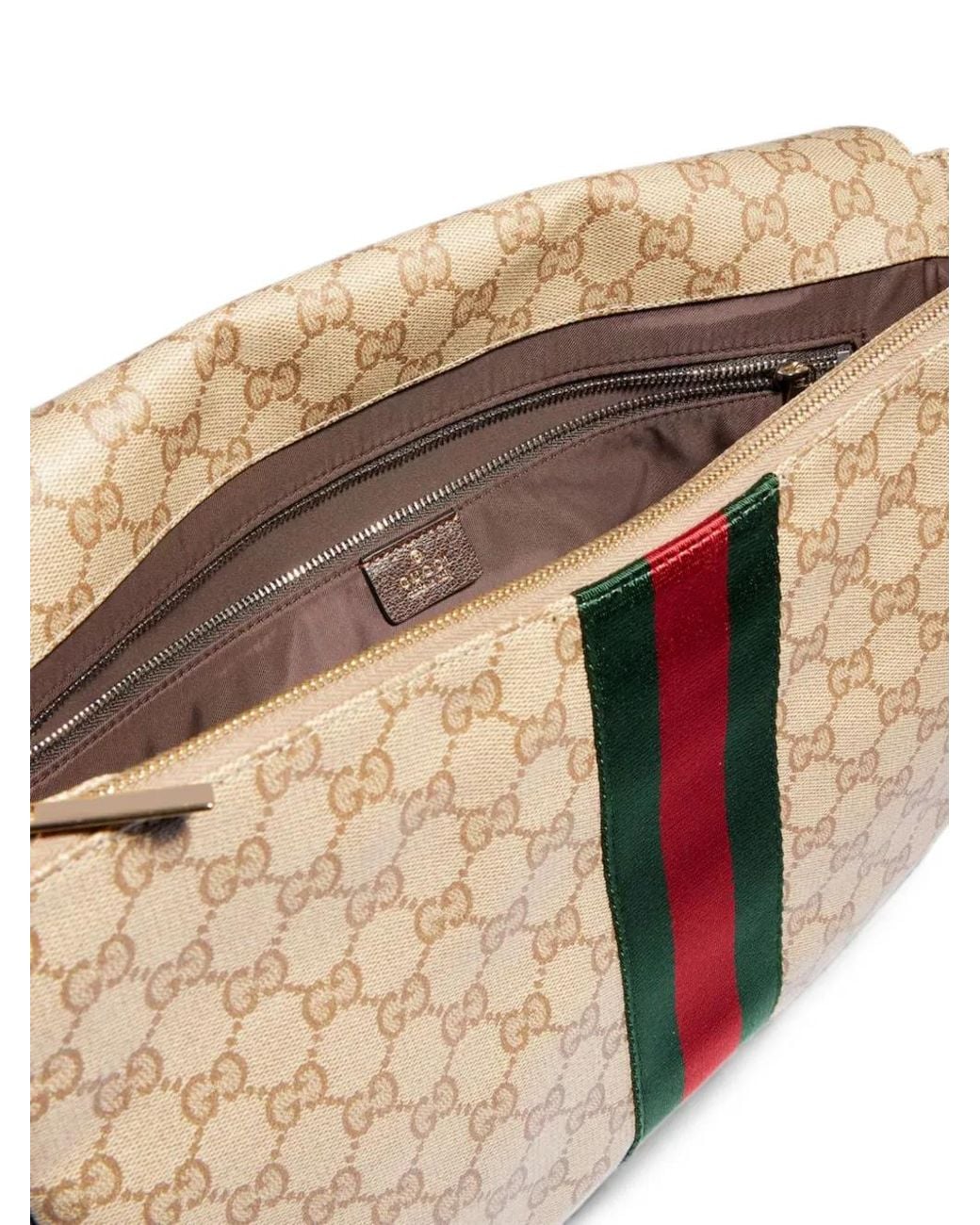 Gucci Natural Medium Crossbody Bag With Web for men