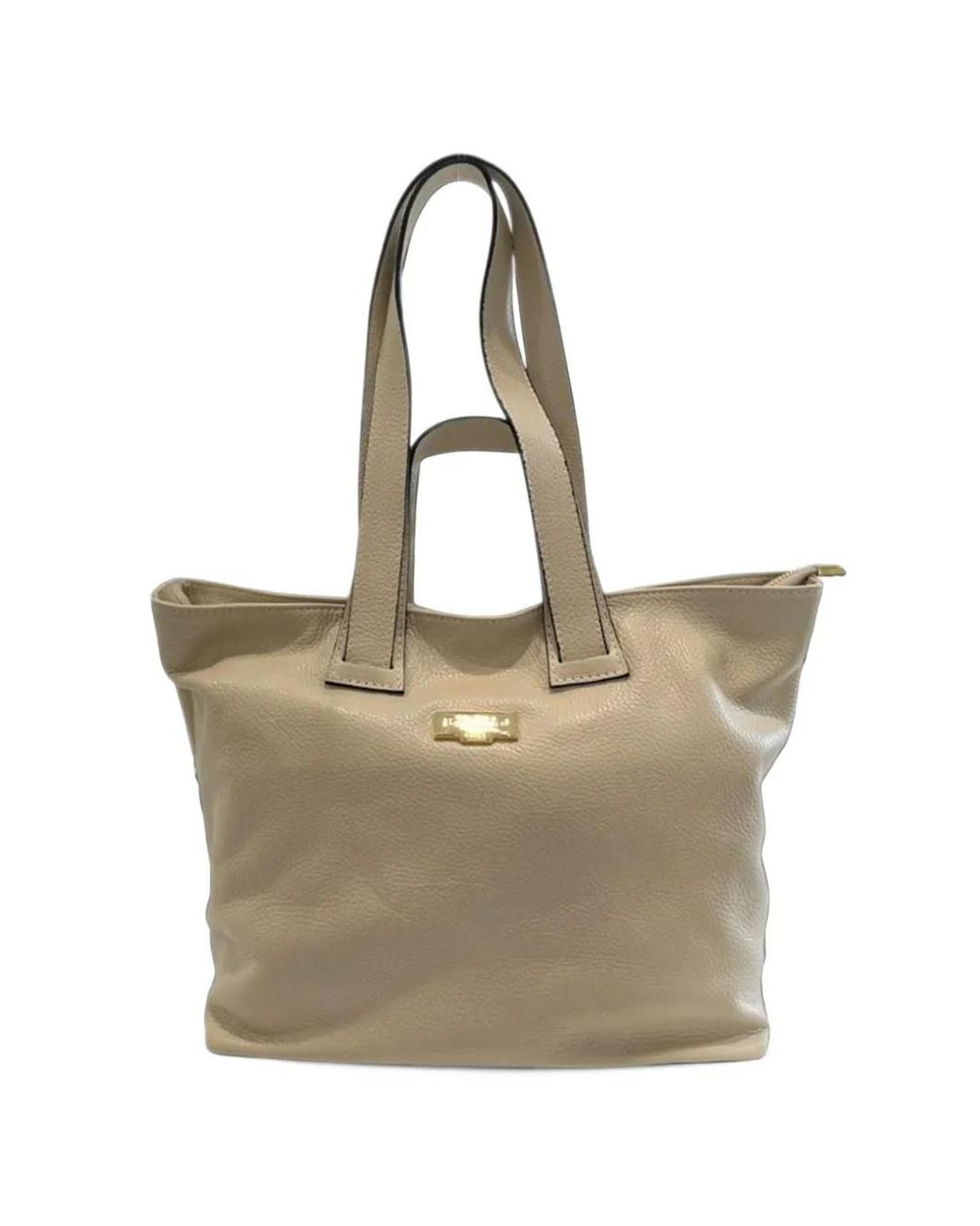 Baldinini Natural Sac Cabas En Cuir À Fini Grainé