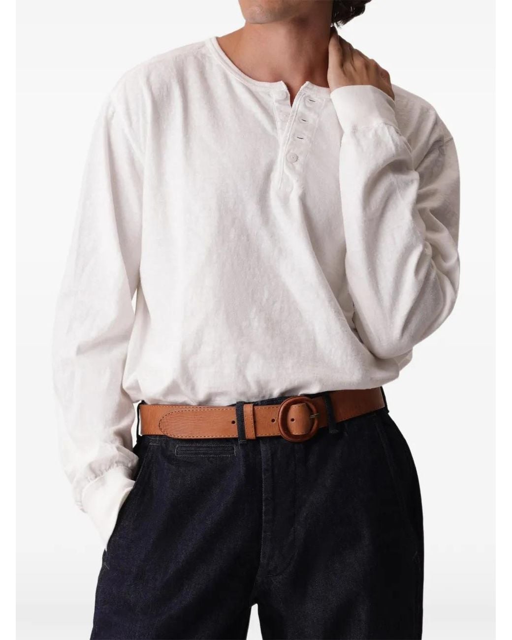 Fortela White Goldrush Serafino Long-Sleeve T-Shirt for men
