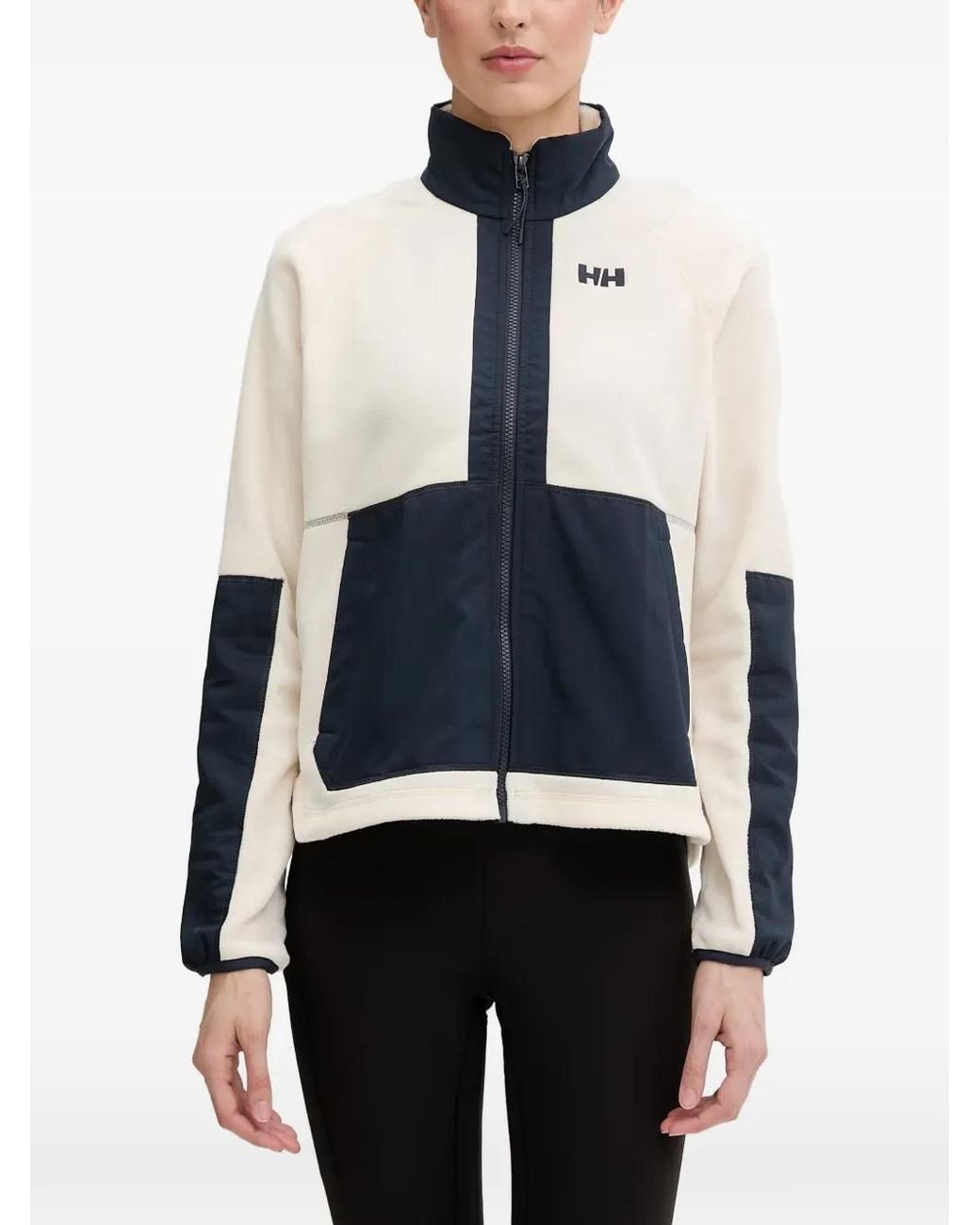 Helly Hansen White Rig Panelled Fleece Sweatshirt