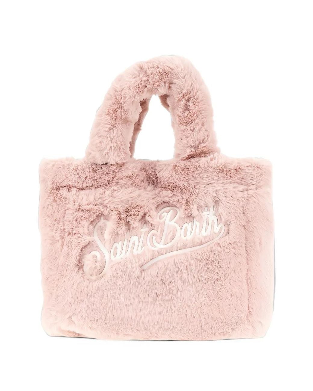 Mc2 Saint Barth Pink Logo-Embroidered Tote Bag